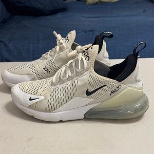 Nike Air Max 270 Cream and Black Sneakers